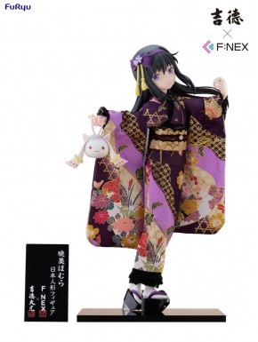 Statue Homura Akemi en kimono violet 45 cm
