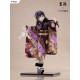 Estátua Homura Akemi em kimono roxo 45 cm