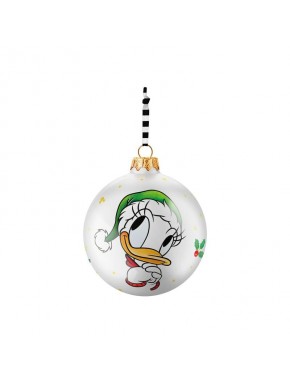 Boule de Noël Daisy Duck avec chapeau vert