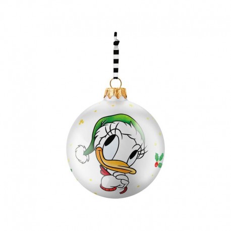 Boule de Noël Daisy Duck avec chapeau vert