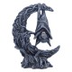 Figurine décorative de chauve-souris et lune de 13cm