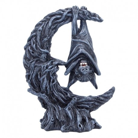 Figurine décorative de chauve-souris et lune de 13cm