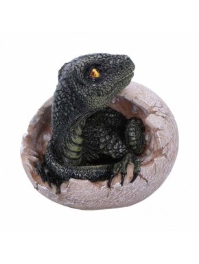 Figurine de raptor émergeant d'un œuf, Nemesis Now