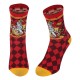 Chaussettes Gryffondor rouges et or avec blason Harry Potter