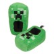 Chaussons Minecraft Creeper en peluche verts