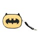 Porta-moedas preto chibi do Batman com fecho de zíper