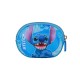 Porte-monnaie bleu Disney Lilo et Stitch avec fermeture éclair
