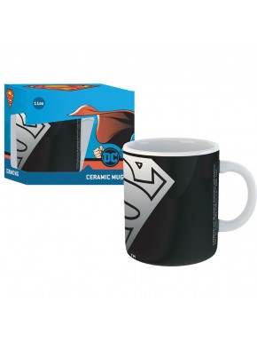 Mug en céramique noir Superman avec logo argenté