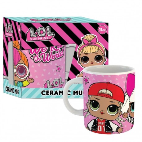 Mug en céramique LOL Surprise 11oz avec design coloré