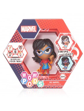 Figure Wow! Pod de Ms. Marvel dans un cadre hexagonal