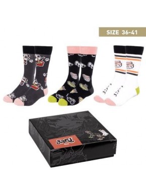 Pack de chaussettes otaku Cerdá avec designs anime