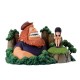 Figure de Saul et Robin de One Piece dans un paysage vert