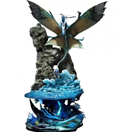 Statue Neytiri Avatar avec éclairage