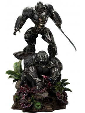 Statue d'Optimus Primal avec détails en polystone