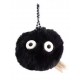 Porte-clés noir Duende du Poussière Pompon avec grands yeux