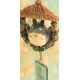 Campanilla de la suerte Totoro con hojas y detalles en metal