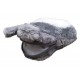 Monedero peluche Totoro gris y blanco 14 cm