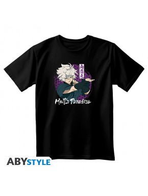 T-shirt noir Hell's Paradise avec Gabimaru