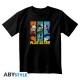T-shirt noir My Hero Academia avec trio de héros