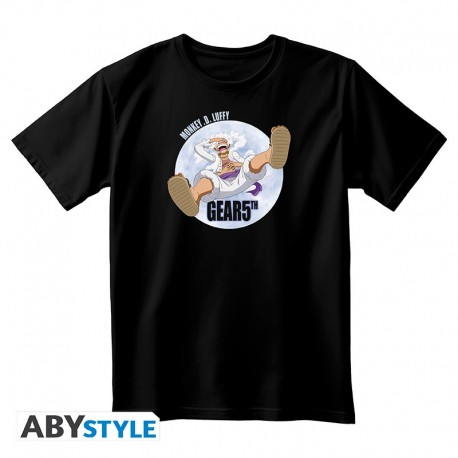 T-shirt noir One Piece Gear 5th Luffy