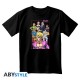 Camiseta negra con personajes de JoJo's Bizarre Adventure