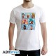 T-shirt blanc transformations Goku Dragon Ball Super