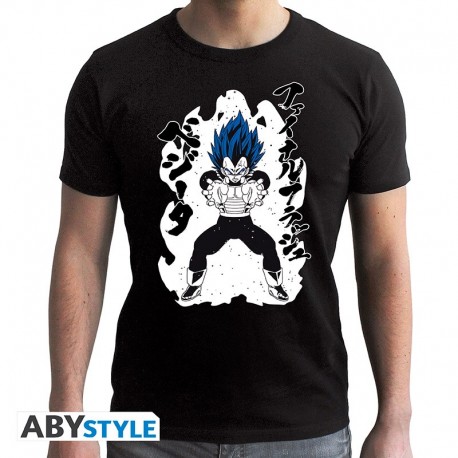 T-shirt noir Végéta Bleu Royal Dragon Ball Super