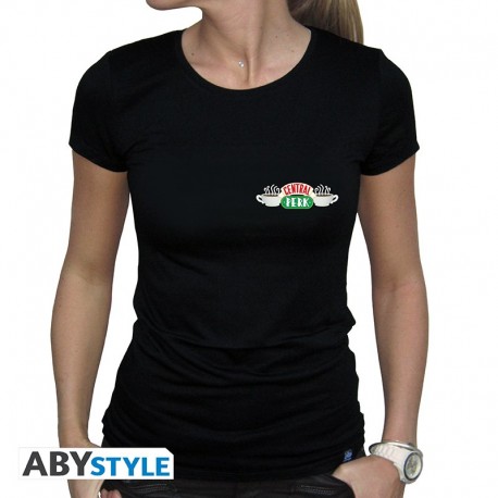 T-shirt noir femme Central Perk FRIENDS