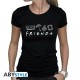 T-shirt noir femme Friends avec symboles de la série