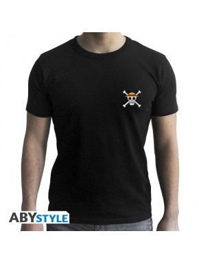 T-shirt noir One Piece avec design Luffy