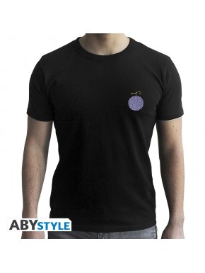 T-shirt noir One Piece avec fruit Gum-Gum