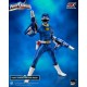 Figura Power Rangers Turbo Ranger Azul com acessórios