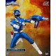 Figura Power Rangers Turbo Ranger Azul com acessórios