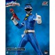 Figura Power Rangers Turbo Ranger Azul com acessórios
