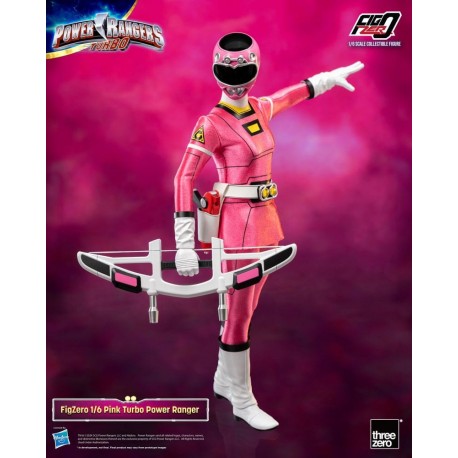 Figure articulée Pink Turbo Power Ranger avec accessoires