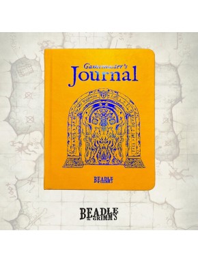 Carnet A5 Gamemaster's Journal orange avec design de portail