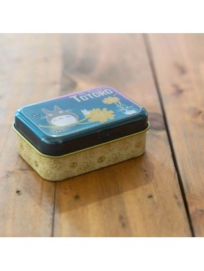Boîte métallique avec design floral de Mon voisin Totoro
