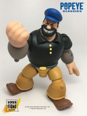 Figurine articulée de Bluto de Popeye avec accessoires