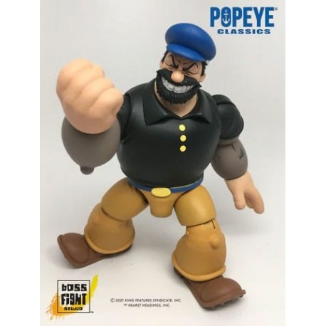 Figurine articulée de Bluto de Popeye avec accessoires