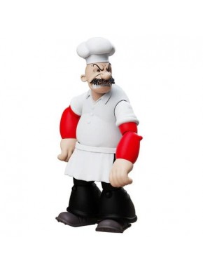 Figurine articulée Rough House de Popeye avec accessoires.