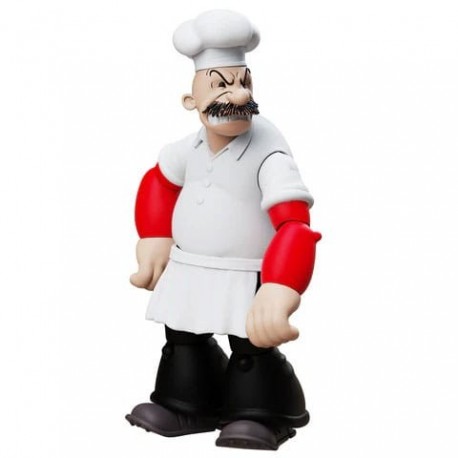 Figura articulada Rough House de Popeye com acessórios.