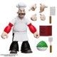 Figura articulada Rough House de Popeye com acessórios.