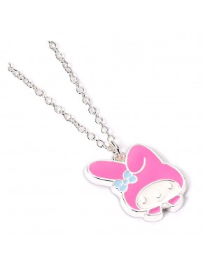 Colgante My Melody en cadena plateada