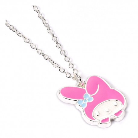 Colgante My Melody en cadena plateada