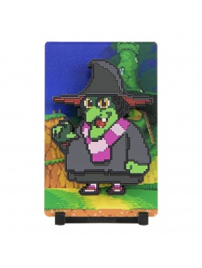 Figurine magnétique Gruntilda de Banjo-Kazooie en pixel art