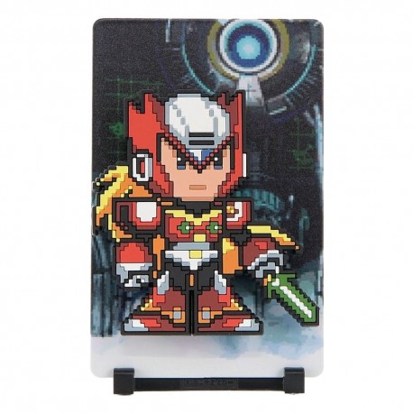 Figurine magnétique Zero Mega Man 11 cm avec design en pixels