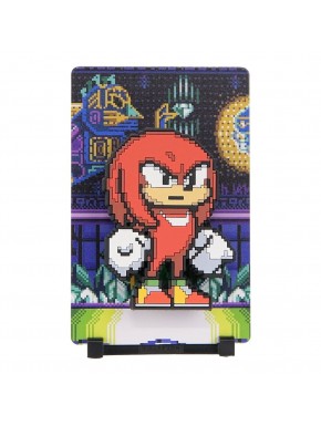 Figurine magnétique Knuckles de Sonic 11 cm en pixel art
