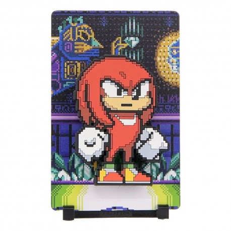 Figura magnética Knuckles de Sonic 11 cm em arte pixelada