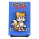 Figura magnética Tails 11 cm sobre fundo pixelizado