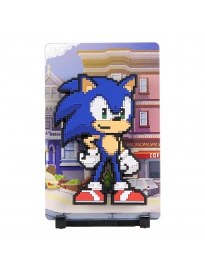Figurine magnétique Sonic 11 cm par FiGGYZ en pixel art